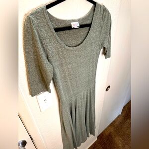 Lularoe Olive Green Midi Dress